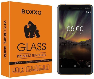 Boxxo Tempered Glass Guard for New Nokia 6 2018(Pack of 1)