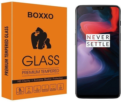 Boxxo Tempered Glass Guard for OnePlus 6(Pack of 1)
