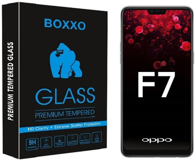 Boxxo Tempered Glass Guard for OPPO F7(Pack of 1)