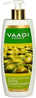 Vaadi Herbals Silky Smooth Conditioner Olive Oil Conditioner With Avocado Extract Herbal Conditioner(350 ml)