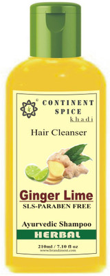 

Continent Spice Khadi Ginger Lime Shampoo/Cleanser (SLS & Paraben Free) - CS682005(210)