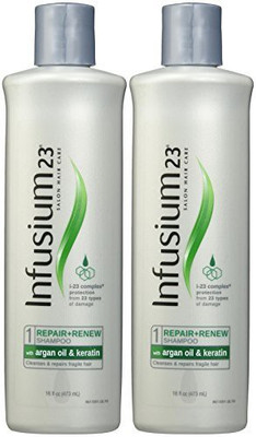 

Infusium Salon Hair Care Repair Renew Shampoo With Argan Oil & Keratin Net Wt Per s(473 ml)