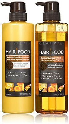 

Clairol Hair Food Moisture Shampoo & Conditioner Infused With Honey Apricot Fragrance(529.37 ml)