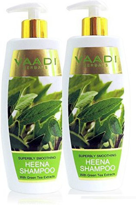 

Vaadi Herbals Heena With Green Tea Extracts Shampoo Smoothing Shampoo(348.97 ml)