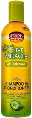 

African Pride Olive Miracle AntiBreakage In Shampoo And Conditioner(355 ml)