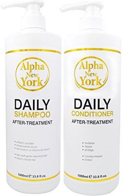 

ALPHA NEW YORK Sulfate Free Shampoo And Conditioner For Keratin Treatment And Hair Coloring(1000 ml)