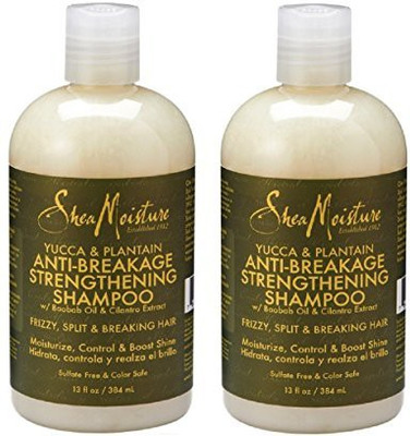 

Shea Moisture Yucca & Plantain AntiBreakage Strengthening Shampoo With Shea Butter Aloe Leaf Juice And Coriander Extract(384.46 ml)