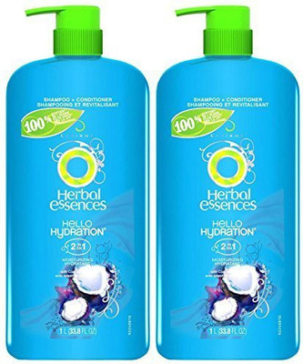 

Herbal Essences Hello Hydration In Moisturizing Hair Shampoo & Conditioner With Pump(999.59 ml)