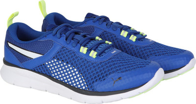 

Puma PUMA Flex Essential Pro Running Shoes For Men(Blue, Turkish sea-white