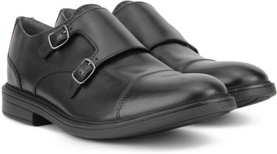 

Clarks CORDIS STYLE Monk Strap For Men(Black, Black leather