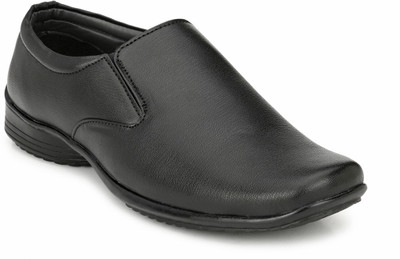 

Levanse Synthetic Leather Formal shoes Slip On For Men(Black