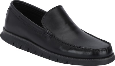 red tape loafers black