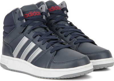 

ADIDAS NEO HOOPS VS MID Mid Ankle Sneakers For Men(Navy, Silver, Conavy/msilve/powred