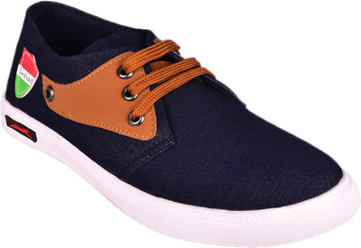 

SOFT & SHINE Canvas Shoes For Men(Blue