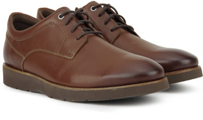 

Clarks Folcroft Plain For Men(Brown, Dark tan lea