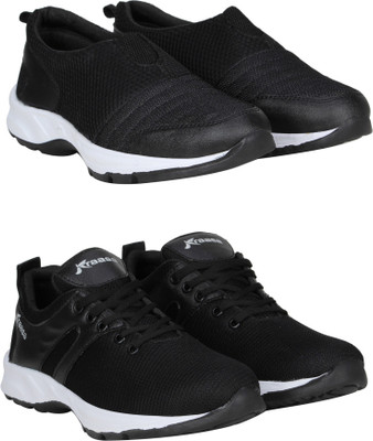 

Kraasa Walking Combo Pack of 2 Running Shoes For Men(Black