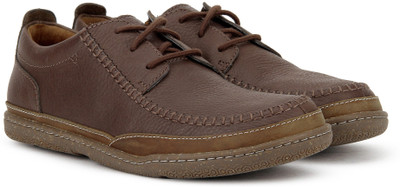 

Clarks Trapell Apron Corporate Casuals For Men(Brown, Dark brown lea