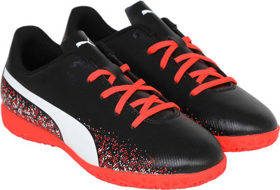 

Puma Truora IT Football Shoes For Men(Black, Black-white-red blast