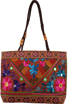 

Ratash.com Women Brown Cotton Hand-held Bag