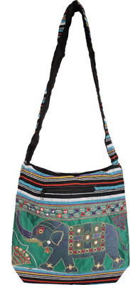 

Ratash.com Women Multicolor Cotton Sling Bag