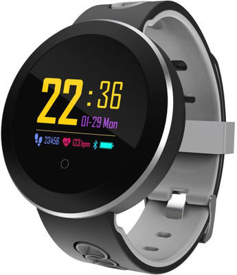 

VibeX ® 4.0 Blood Pressure Activity Tracker Heart Rate Monitor Cardiaco IP68 Waterproof Smart Bracelet for iOS & Android(Black Strap, Size : Free Size), Light black