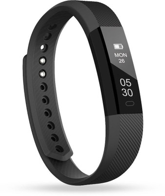 

VibeX ™ ID115 Smart Band with Heart Rate Monitor, 0.86" OLED Slim Touch Screen and Wristbands, Wearable IP67 Waterproof Activity Tracker Pedometer(Black Strap, Size : Free Size), Dim gray