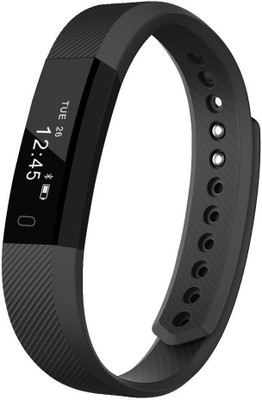 

VibeX ™ Slim Fitness Tracker Watch, Health Activity Tracker with Pedometer Calories Track and Sleep Monitor,Smart Wristband(Black Strap, Size : Free Size), Charleston