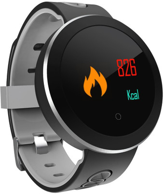 

VibeX ™ Smart Bracelet Heart Rate Monitor Fitness Tracker Step Counter Activity Band Alarm Clock(Black Strap, Size : Free Size), Eerie black