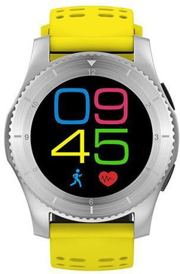 

OWO GS8 Yellow&Black Bluetooth ,Heart Rate Monitor,Blood Pressure Smartwatch(Yellow Strap Free Size)