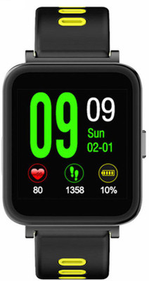 

OWO D10 Bluetooth Music, Pedometer,Heart Rate, Sleep Monitor- Yellow Smartwatch(Yellow Strap Free Size)