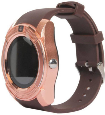 

Dirar Bluetooth with Built-in Sim card and memory card slot Smartwatch Brown Smartwatch(Brown Strap Free Size)