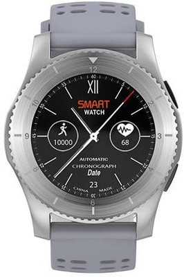 

OWO GS8 Grey&White Bluetooth ,Heart Rate Monitor,Blood Pressure Smartwatch(Grey Strap Free Size)