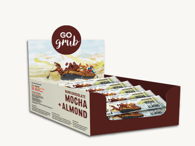 

GO GRUB DARK CHOCOLATE MOCHA ALMOND BARS(300 g, Pack of 10)