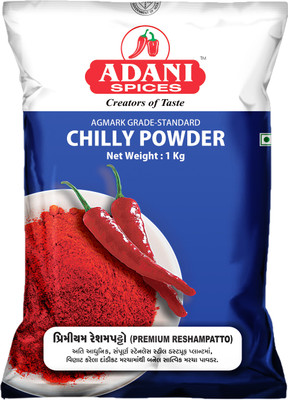 

Adani Spices Chilli Powder - Premium Reshampatto (1kg)(1000 g)