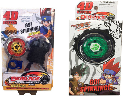 

Assemble 4D Metal Fusion Double Power,dual launcher Power Blader Beyblade(Multicolor)-Pack of 2(Multicolor)