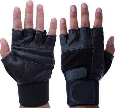 

Cp Bigbasket Leather Gym & Fitness Gloves (, Black