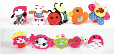 

Skylofts Stylish Cartoons Wrist Bands for Children ( 10 pcs Random Designs) Return Gifts For Birthday party - 15 cm(Multicolor)