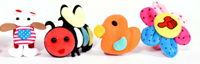 

Skylofts Stylish Cartoons Wrist Bands for Kids ( 4 pcs Random Designs) - 15 cm(Multicolor)