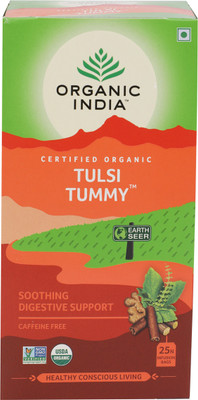 

Organic India Tummy Tulsi Infusion Tea Bags(25 Bags, Box)