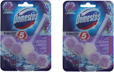 

Domestos Toilet Block 5 In 1 Lavender Block Toilet Cleaner(110 g, Pack of 2)
