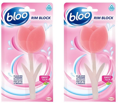 

Bloo Cage Free Sweet tulip Floral Block Toilet Cleaner(68 g, Pack of 2)