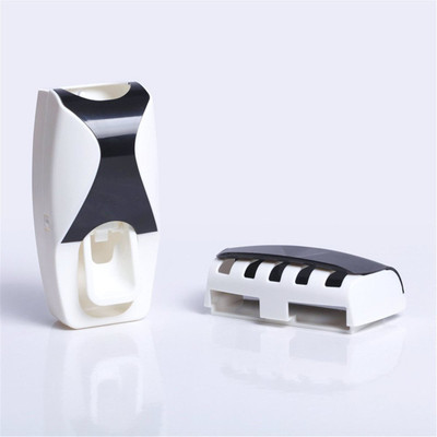 

NK-STORE Hands Free Automatic Toothpaste Dispenser With Wall Mounted Toothbrush Holder Plastic Toothbrush Holder(Wall Mount)