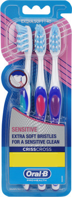 

Oral-B Pro-Health Sensitive Extra Soft Toothbrush(Pack of 3)