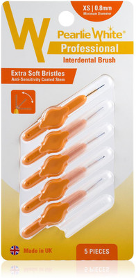 

pearlie white Professional Interdental Brush XS 0.8mm Pack Of 5s (Imported) Extra Soft Toothbrush(Pack of 5)