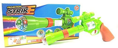

FLAME STRIK GUN With 3D Projection Lights And Sound(Green)