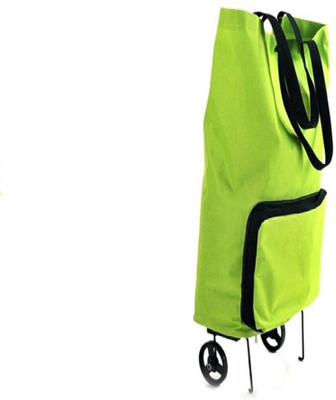 

WDS Foldable Shopping Trolly Bag (Green)(Green)