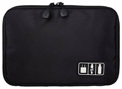

DALUCI Waterproof Travel Electronics Accessories Organiser Bag For SD Card USB Cable Kindle iPad Charger Portable Accessories Bag(Black)