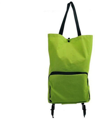 

WDS Foldable 2 Wheel Shopping Trolley, Lightweight Folding Travel Bag Trolley (Multicolor, 12 L)(Green)