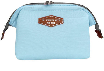 

Jadebin Zipper Women Makeup Cosmetic Bag Organizer Toiletry Storage Travel Handbag Wash Pouch Travel Toiletry Kit(Blue)