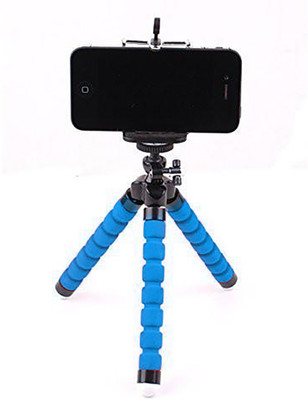 

ShopyBucket Universal Adjustable Cell Phone Tripod Octopus Holder Stand Tripod(Blue, Supports Up to 500 g)